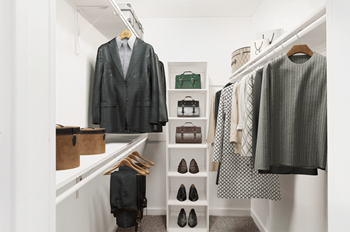 Oversized walk-in closets